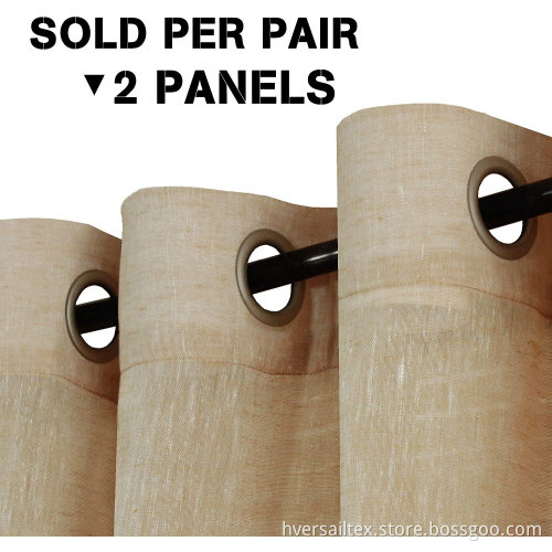 2-Pairs Taffy Semi-Sheers Light Filtering Curtains